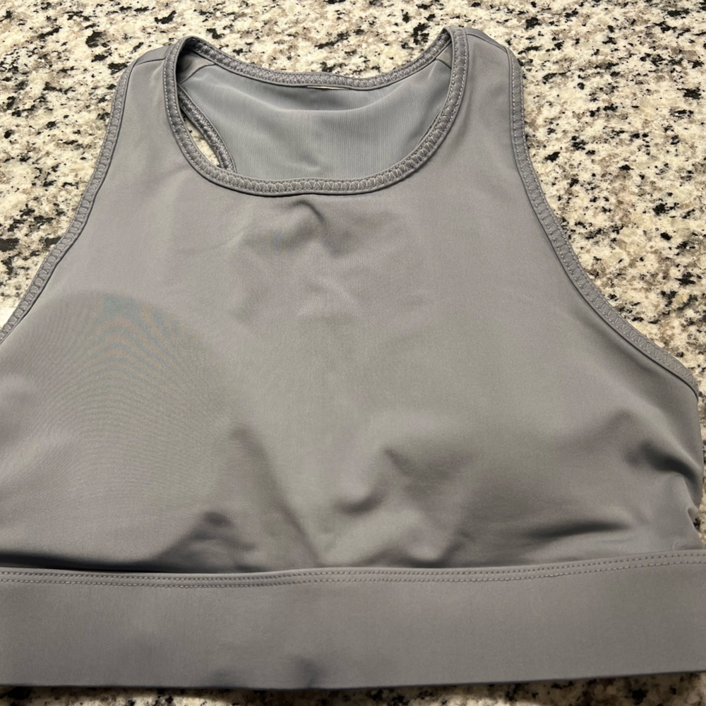 Fabletics grey sports bra, tried on, never worn